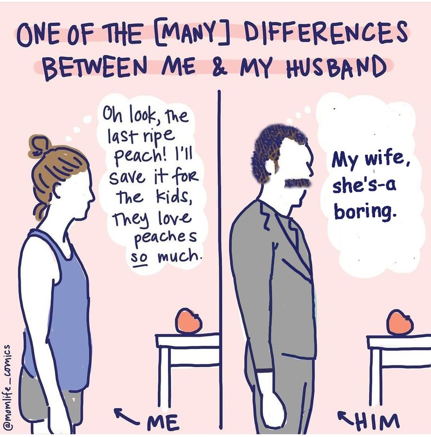 Relatable' Mom Comic Complains About Peach-Eating Husband, Gets Memed to  Oblivion - Memebase - Funny Memes