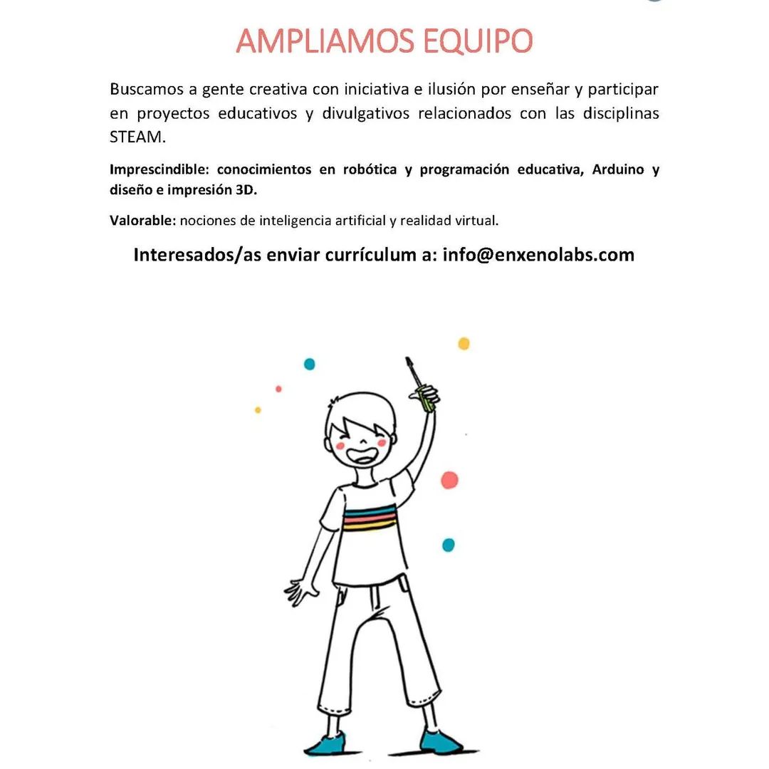 MariaNimo4's tweet photo. Seguimos sumando! Envíanos tu CV a info@enxelolabs.gal https://t.co/5TcQC4zNmI