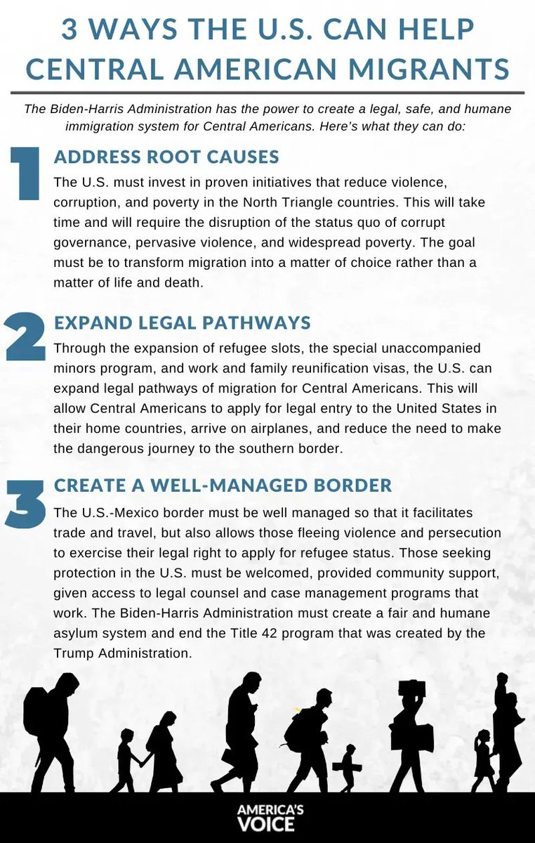 AmericasVoice's tweet photo. We CAN have a legal, safe and humane immigration system.

Here's how ⬇️ #WelcomeWithDignity https://t.co/AuCAGOH6AG