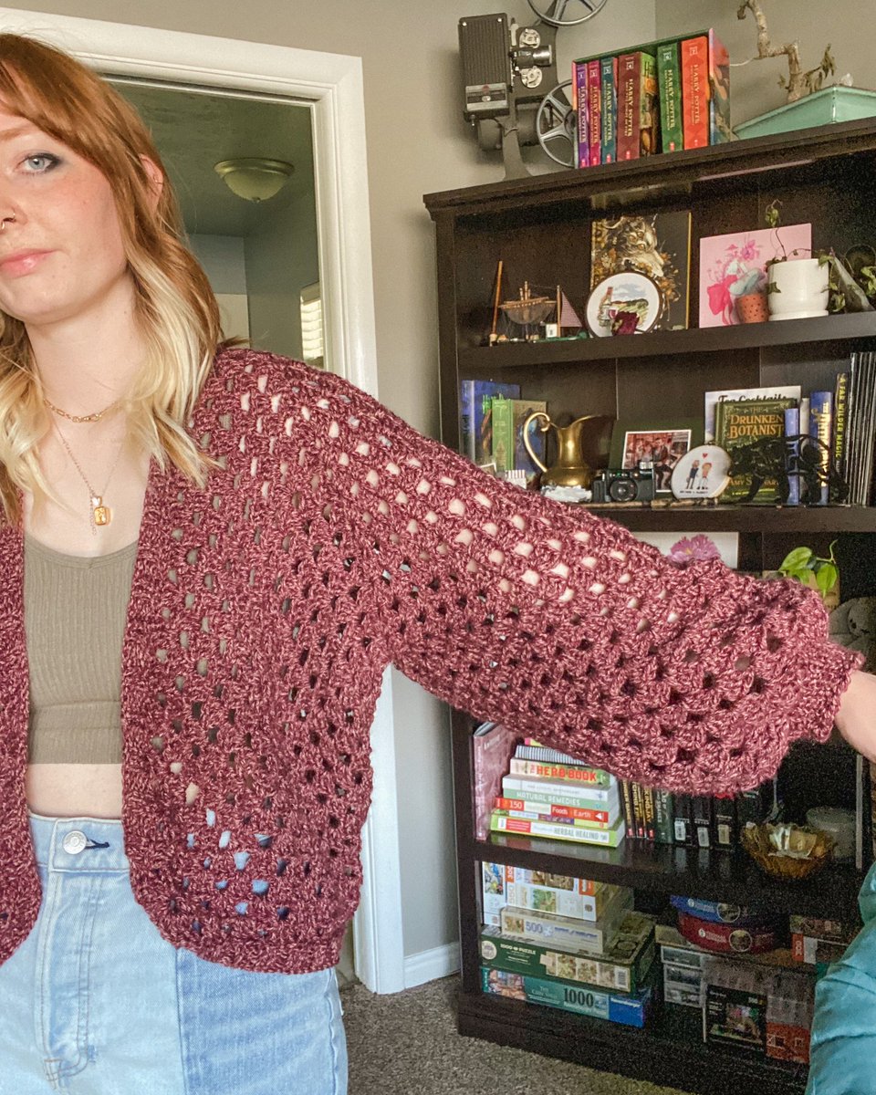roseymoth's tweet photo. I made these crochet cardigans and they are up for sale in my shop!! Please go check it out and there is lots more to come! (my instagram is @/aub.knits) 
https://t.co/BAnQPkXHEk https://t.co/LhSFmfrtnb