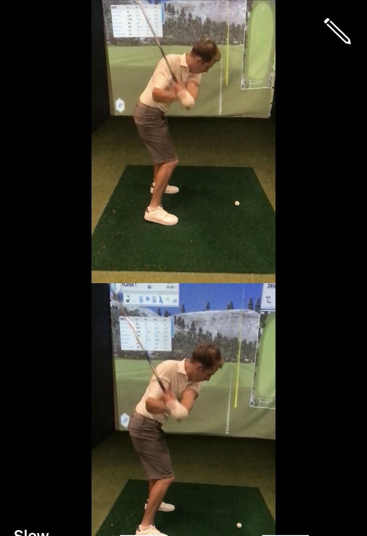 Before and after, shallowing the angle of attack through slight alterations in body movement.
#asgoodasitgets