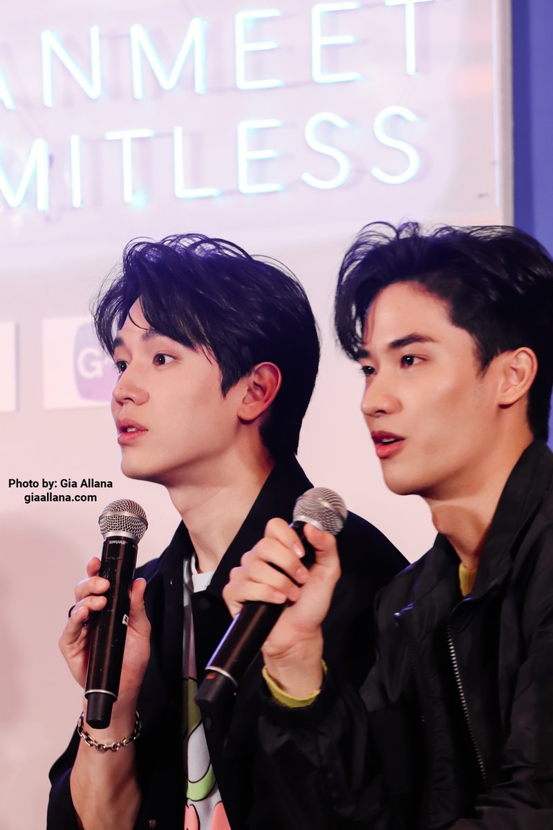 GiaAllana's tweet photo. #TayNew during the presscon for their Manila fan meeting at Solaire.
TAY @Tawan_V
NEW @new_thitipoom
Photos by: Gia Allana
Special thanks to: @enjoyglobe @risemediaph
#TayNewManilaFanMeet
#TawanVihokratana #Tawan
#ThitipoomTechaapaikhun #Thitipoom
#TayNewInManila @GMMTV https://t.co/yGzKtAv5DD