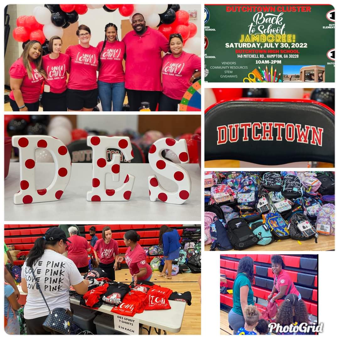 Dutchtown Elementary (@des_hcs) on Twitter photo Back to School Jamboree with our Dutchtown Cluster! We blessed our community with free book bags filled with school supplies, and we reconnected with students and families as we gear up for the 22-23 school year! #WhateverItTakes <a href="/HenryCountyBOE/">Henry County Schools</a> <a href="/drgreene_des/">Sherri Greene, Ph.D.</a> @PaschWpasch Back to School Jamboree with our Dutchtown Cluster! We blessed our community with free book bags filled with school supplies, and we reconnected with students and families as we gear up for the 22-23 school year! #WhateverItTakes <a href="/HenryCountyBOE/">Henry County Schools</a> <a href="/drgreene_des/">Sherri Greene, Ph.D.</a> @PaschWpasch