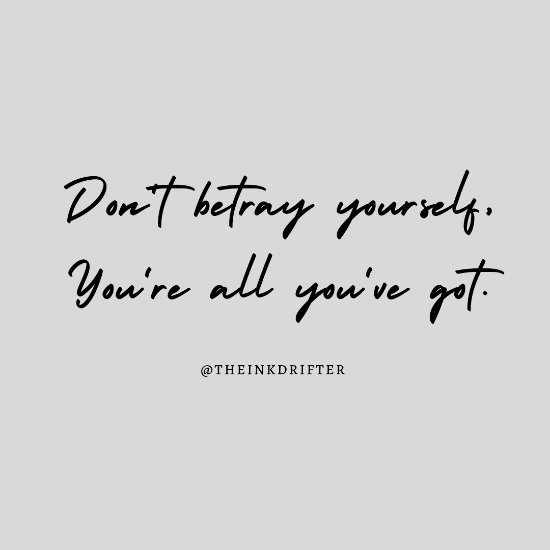 TheInkDrifter's tweet photo. Don't compromise on your core values!
#wisdom #wisewords #wise #poetry #wordsonpaper #wordstoliveby #words https://t.co/2kDrhSOWgJ