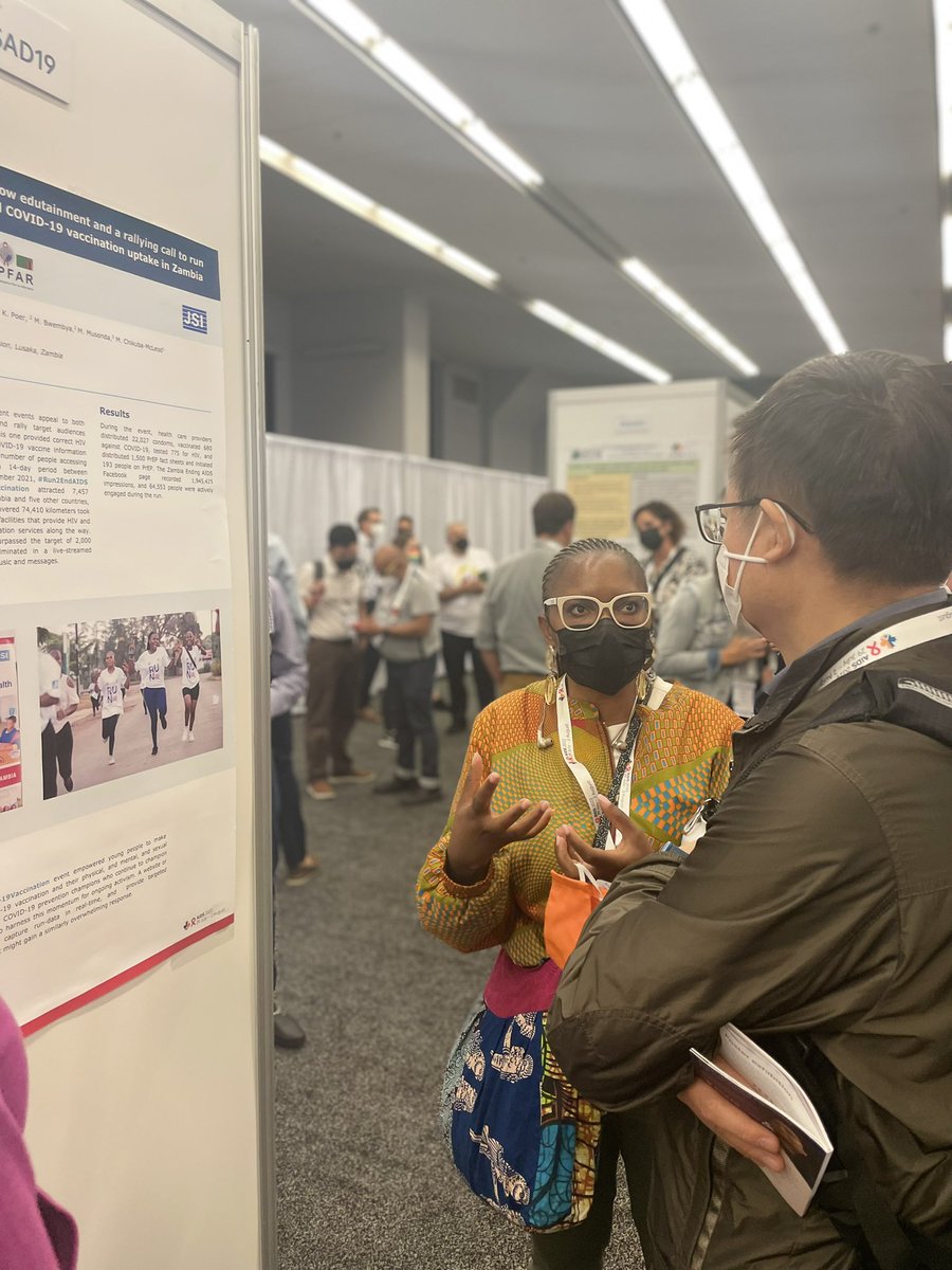 JSIhealth's tweet photo. Thank you to everyone who stopped by our #Zambia- DISCOVER poster today! 🙌🏾 See you tomorrow at #AIDS2022 https://t.co/UMx6Nay3Tv