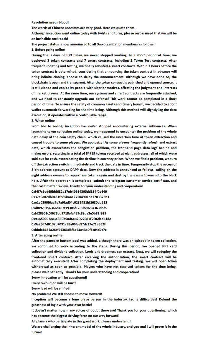 Inception_DMKJ's tweet photo. ❤️A sincere letter from the DMKJ development team to players around the world.

#DMKJ https://t.co/KDlphwZWGp