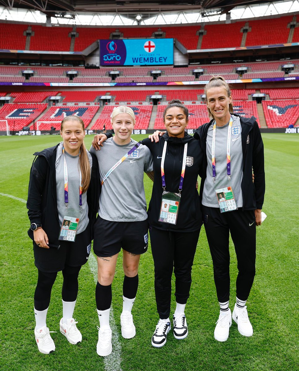 Almost time 😁 Can’t wait to hear all our amazing fans tomorrow ❤️🏴󠁧󠁢󠁥󠁮󠁧󠁿

#WEURO2022