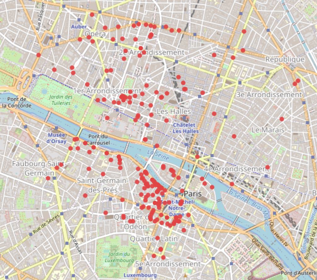 b_belhoste's tweet image. Parisian bookshops in 1812. A map on #FactGrid
kurzelinks.de/5frq