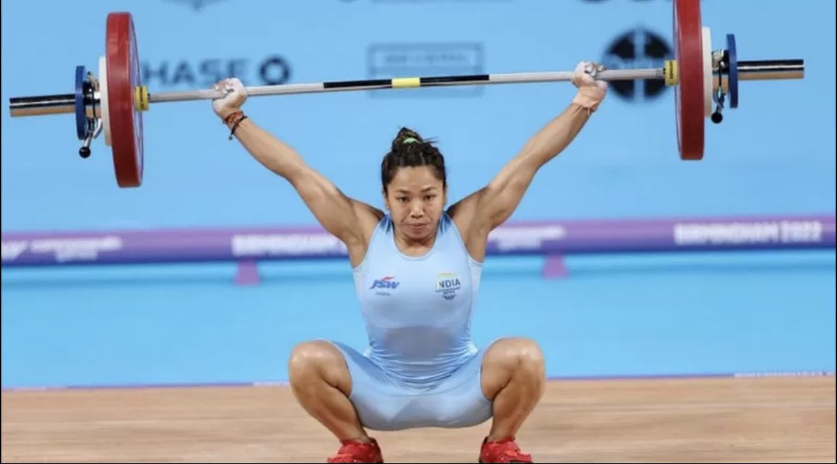 Congratulations to #MirabaiChanu for winning India’s first gold medal at the #CWG2022!! Way to go!!

#CommonwealthGames!!👏 #India4CWG2022 
🇮🇳 <a href="/mirabai_chanu/">Saikhom Mirabai Chanu</a>