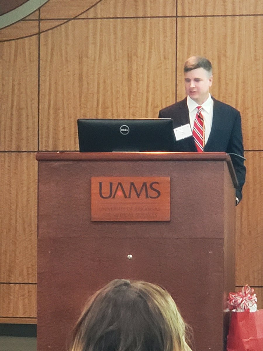 Closing talk for the day. Dr Kyle Kalkwarf, Associate Trauma Medical Director at UAMS, educates us on the State of the Arkansas Trauma System. #Family @UAMS_Surgery #ARSurgeons22 #TraumaUpdate22