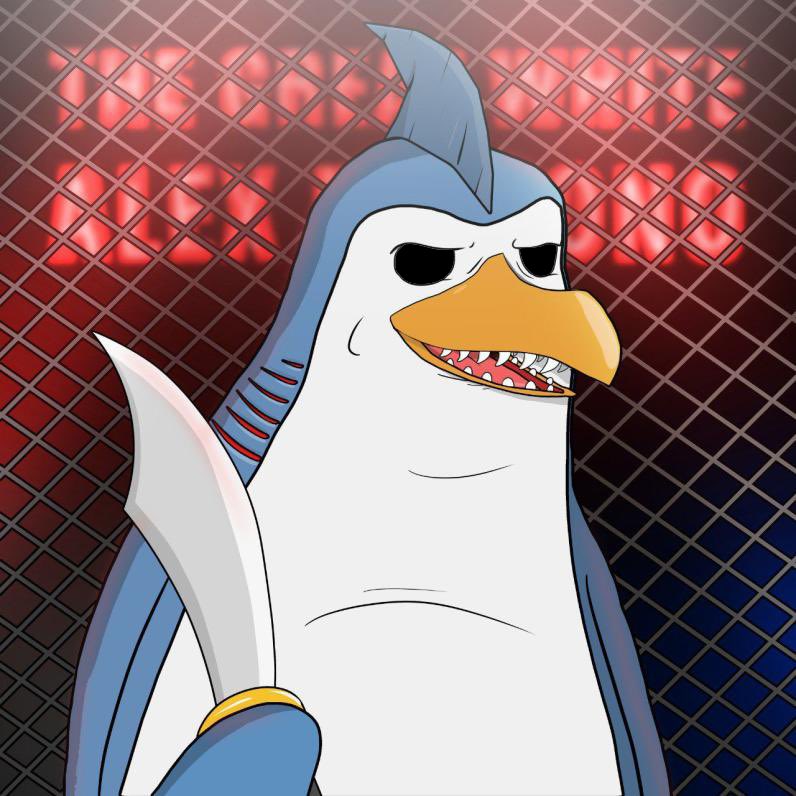 Let's go!  Ready for the Great White Alex Morono  @alexmoronomma to enter the cage once again in just a few hours <a href="/PenguinFightNFT/">Penguin Fight Club 🐧</a> #UFC277 #PFC #SharkWeek 👊