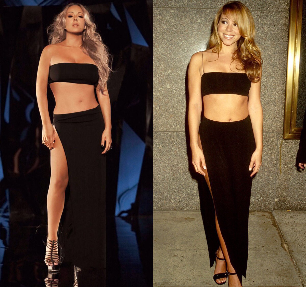 mariah carey paying homage to herself because she can.