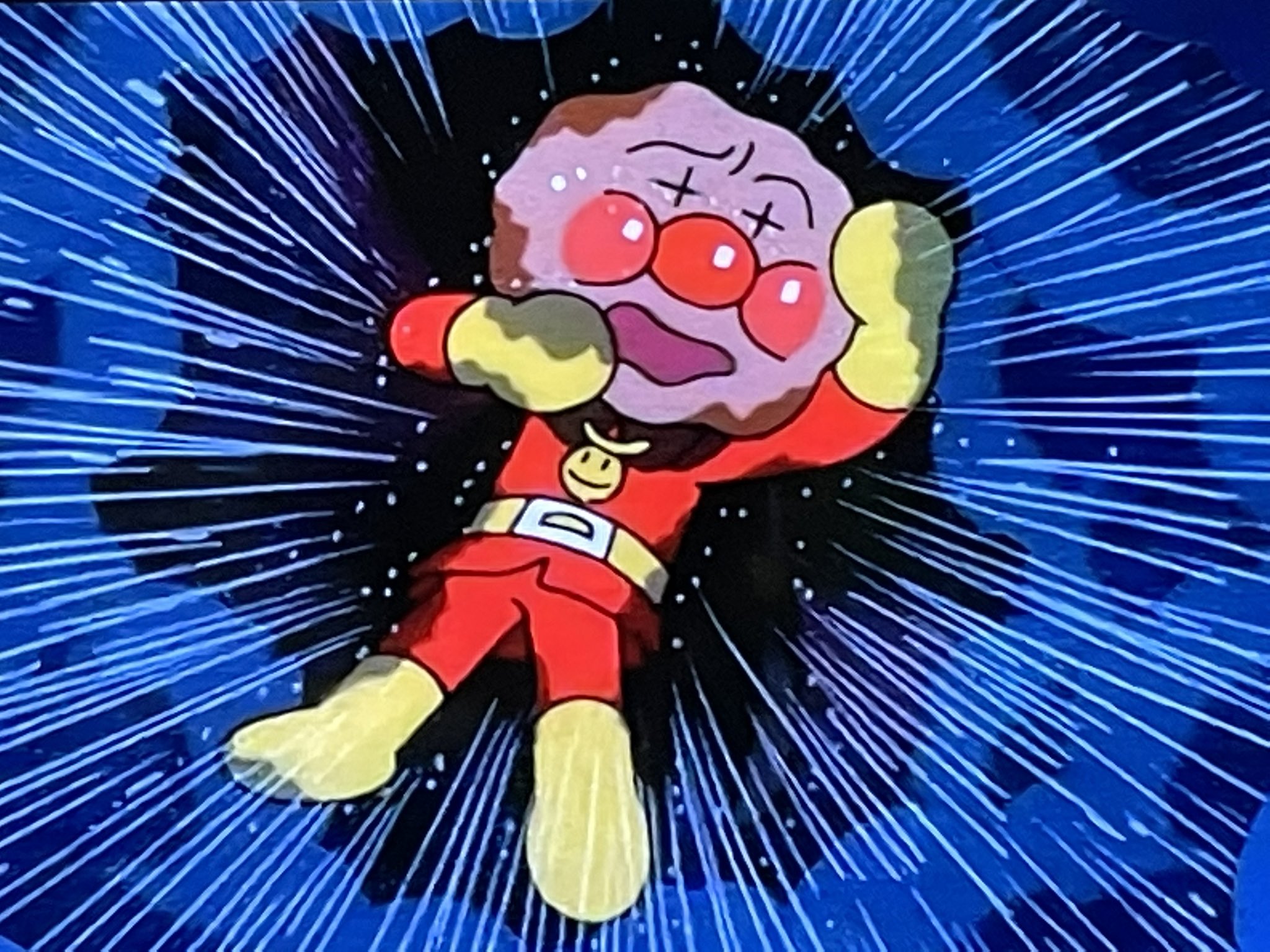 やられてしまったアンパンマン