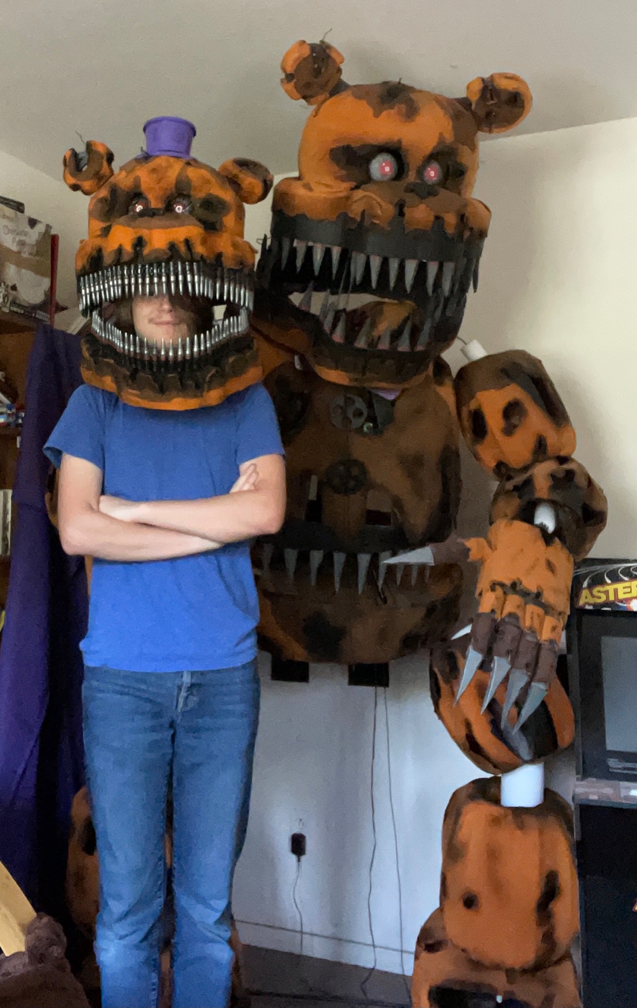 Five Nights at Freddy's and Nightmare Fred Bear Costume