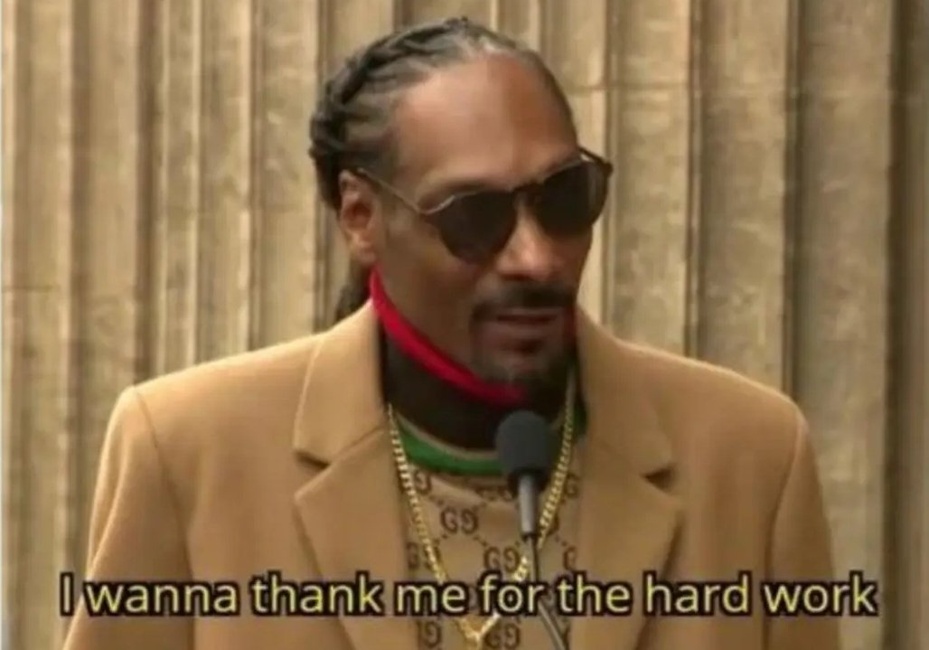 When you're the only band member who stuck around for payment at the end of the night: