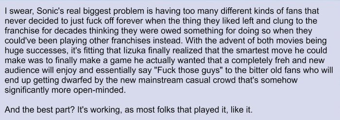 2Qwuik's tweet photo. Thoughts on this 4chan post about Iizuka and Sonic team??? https://t.co/yBKO6cgH6n