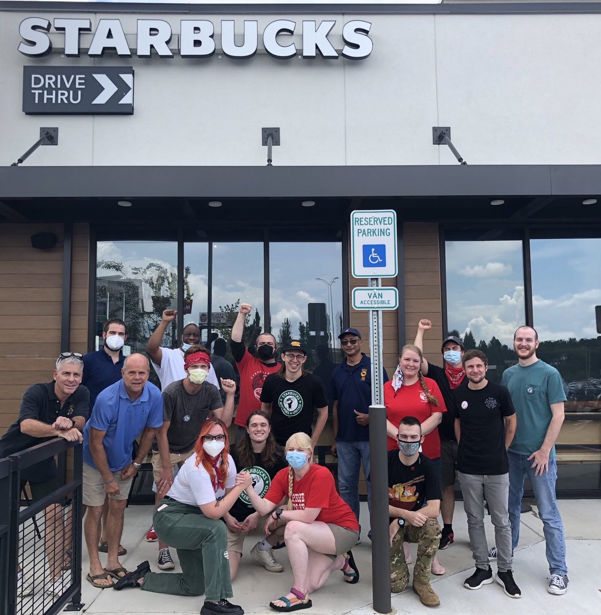 Birmingham DSA🌹 (@bhamdsa) on Twitter photo Strong solidarity at today’s sip-in in support of <a href="/SCTstarbucks/">Scottsboro Alabama Starbucks Workers United</a>!
Thanks to members of <a href="/DSANorthAlabama/">DSA North Alabama</a>, @HSVIW and <a href="/Love_Huntsville/">Love Huntsville</a>, union siblings from <a href="/AFGENational/">AFGE</a>, <a href="/MachinistsUnion/">Machinists Union / IAM Union</a>, <a href="/IFPTE/">IFPTE</a>, <a href="/IATSE/">IATSE // #IASolidarity</a>, <a href="/CWAUnion/">CWA</a>, <a href="/steelworkers/">United Steelworkers Union</a>, and of course <a href="/LaborReporters/">The Valley Labor Report</a>! Strong solidarity at today’s sip-in in support of <a href="/SCTstarbucks/">Scottsboro Alabama Starbucks Workers United</a>!
Thanks to members of <a href="/DSANorthAlabama/">DSA North Alabama</a>, @HSVIW and <a href="/Love_Huntsville/">Love Huntsville</a>, union siblings from <a href="/AFGENational/">AFGE</a>, <a href="/MachinistsUnion/">Machinists Union / IAM Union</a>, <a href="/IFPTE/">IFPTE</a>, <a href="/IATSE/">IATSE // #IASolidarity</a>, <a href="/CWAUnion/">CWA</a>, <a href="/steelworkers/">United Steelworkers Union</a>, and of course <a href="/LaborReporters/">The Valley Labor Report</a>!