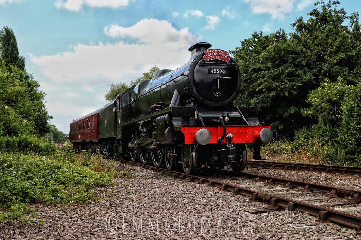 LMS Jubilee Class 6P 45596 'Bahamas' (June 2022) 🚂📸 #NeneValleyRailway #TrainTwitter #Trainspotting #SteamTrains #UKRailways #RailwaysOfBritain #GreatBritishRailways @N_V_R