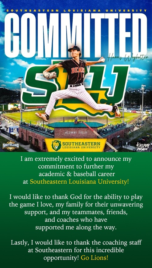 Harris Waghalter (@hwaghalter) on Twitter photo Excited to announce my commitment to Southeastern! #LionUp <a href="/FordPemberton/">Ford Pemberton</a> <a href="/MattRiser17/">Matt Riser</a> <a href="/LionUpBaseball/">Southeastern Baseball</a> <a href="/Coachbradbass/">Brad Bass</a> <a href="/TylerNaquin4/">Tyler Naquin</a> <a href="/CoachBill_CHS/">Michael Billings</a> <a href="/ethridge_will/">Will Ethridge</a> <a href="/CurDogBaseball/">Cur Dog Baseball</a> @KnightsKnation4L <a href="/JackCressend/">Jack Cressend</a> <a href="/Legg_21/">Jason L Legg</a> @PBR_Louisiana <a href="/AlexArmandPBR/">Alex Armand</a> <a href="/2DsportsLA/">2D Sports Louisiana</a> <a href="/MarucciDugout/">Marucci Dugout</a> Excited to announce my commitment to Southeastern! #LionUp <a href="/FordPemberton/">Ford Pemberton</a> <a href="/MattRiser17/">Matt Riser</a> <a href="/LionUpBaseball/">Southeastern Baseball</a> <a href="/Coachbradbass/">Brad Bass</a> <a href="/TylerNaquin4/">Tyler Naquin</a> <a href="/CoachBill_CHS/">Michael Billings</a> <a href="/ethridge_will/">Will Ethridge</a> <a href="/CurDogBaseball/">Cur Dog Baseball</a> @KnightsKnation4L <a href="/JackCressend/">Jack Cressend</a> <a href="/Legg_21/">Jason L Legg</a> @PBR_Louisiana <a href="/AlexArmandPBR/">Alex Armand</a> <a href="/2DsportsLA/">2D Sports Louisiana</a> <a href="/MarucciDugout/">Marucci Dugout</a>