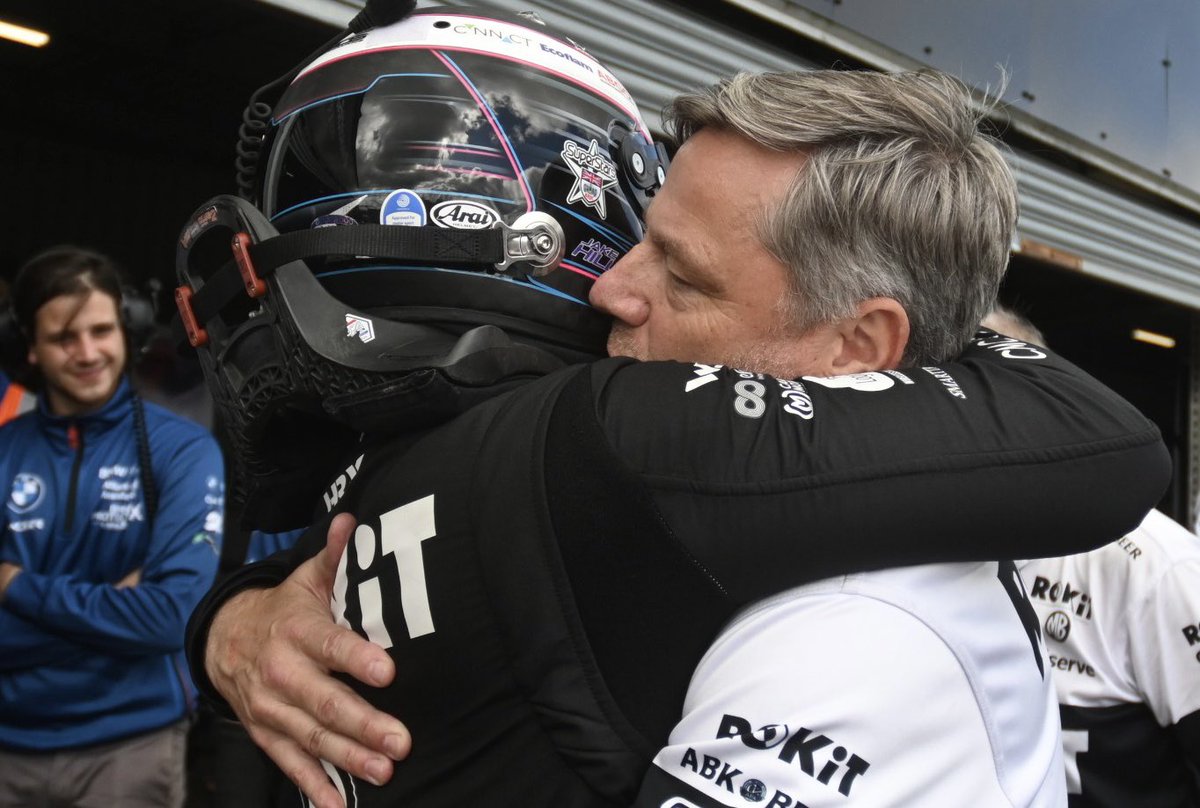Thanks to #SimonMelluish <a href="/btcc/">BTCC</a> Press Officer for this great photo sums up how proud I am of <a href="/JakeHillDriver/">Jake Hill</a> Thanks so much <a href="/MBMotorsport_/">Laser Tools Racing with MB Motorsport</a> <a href="/rokit/">ROKiT</a> <a href="/Official_WSR/">WSR</a> <a href="/BMW_UK/">BMW UK</a> and all our amazing partners for their support #WeAreROKiT