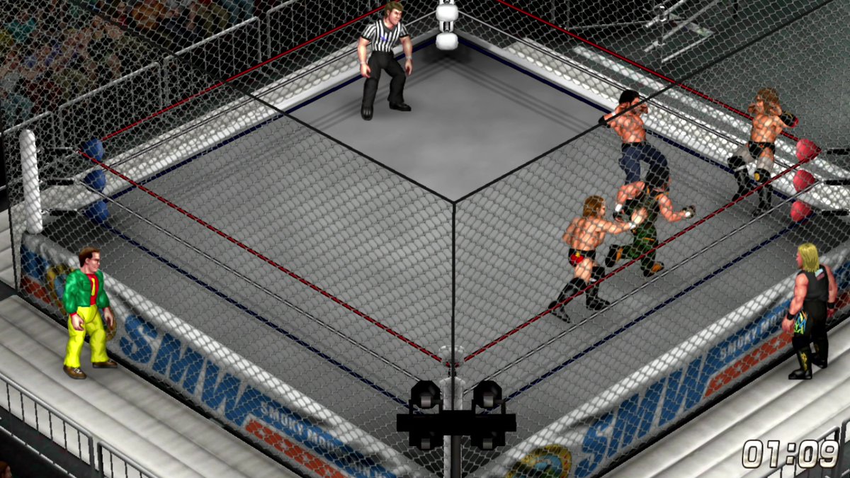 FireProSim's tweet photo. Heavenly Bodies vs. Santana & Ortiz (two matches: regular and cage)
https://t.co/OPHU1H2PNC
#FirePro #Wrestling #sim #videogame #WWE #AEW #NJPW #AJPW #NOAH #WCW #ECW #ProWrestling #nashvillelou #doublematch #SMW #Cornette #Jericho #SummerSlam https://t.co/7Yj646KmpA