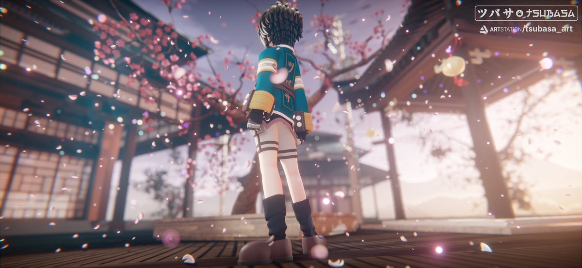 TsubasaArt's tweet image. New #ConceptScene with DNAtmos World Shader for #Eevee + Modular Panoramic Studio 🏯🌸☀️

Global control of atmosphere illumination at day cycle: Sun, Clouds, Refraction and many more settings with only build-in #Blender3d features (no 3rd party add-ons needed)

 #b3d #ArtStation