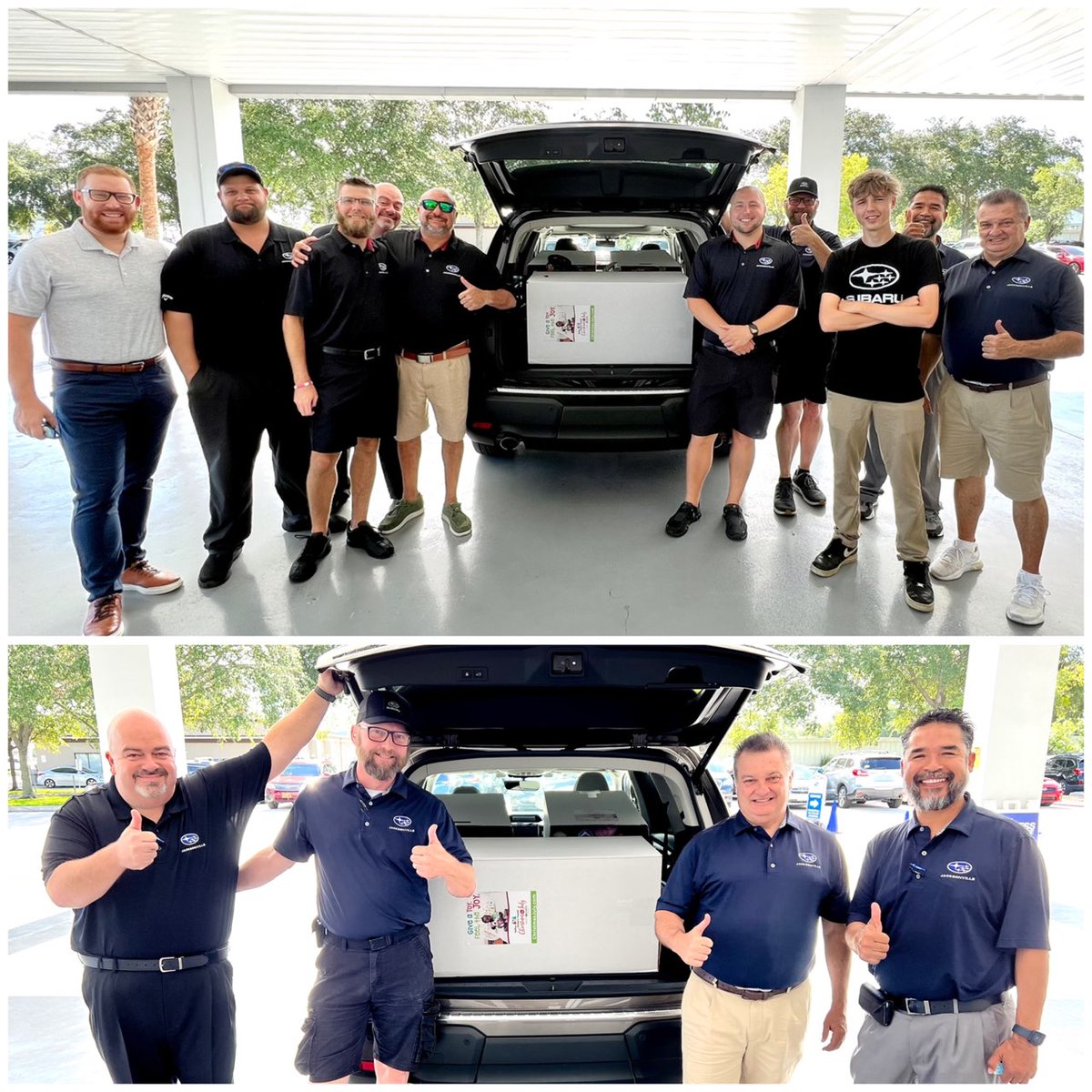 WolfsonChildren's tweet photo. Thank you to our #ChristmasInJuly presenting sponsor, @SoJax! In addition to the monetary donation they made towards our #ChristmasInJuly toy drive, #SOJAX also dropped off a ton of toys that they’ve been collecting at their dealership all month long! 🎁🎄 https://t.co/J7kMV1It9p https://t.co/Lhu5B3Nc7h