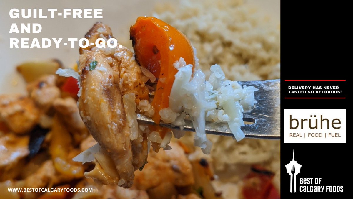 Serve Brühe's chicken fajita filling on a bed of its cauliflower rice for a flavour-packed dinner ready in just a few minutes. Something this healthy has no business being so tasty! 

Available for delivery through Best of Calgary Foods.

Shop at bestofcalgaryfoods.com