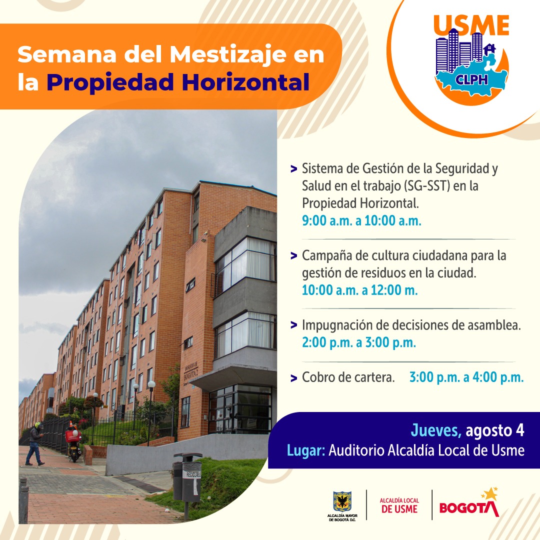 Wickasart's tweet photo. El @CLPHUsme y la @UsmeAlcaldia les invitan a la Semana del Mestizaje Cultutal en la Propiedad Horizontal, del 1 al 5 de agosto de 2022, en el Auditorio de la Alcaldía Local y Plaza Fundacional de Usme @dcoquies @alejomichells @felipeangell @ClaudiaLopez @DiazFabian001 @UsmePH https://t.co/5wphpwejSZ