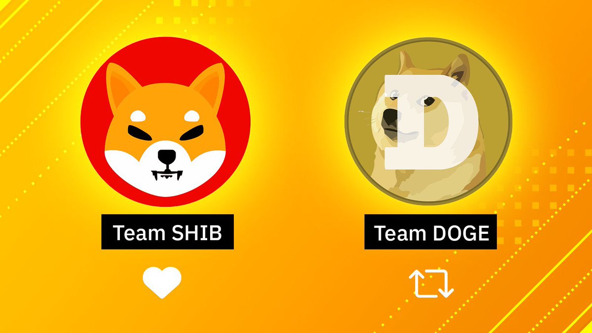 ShibInfo's tweet photo. Like for Team $SHIB
Retweet for Team $DOGE

Share your favorite puppy content or dog coin below 👇 https://t.co/3tCaSAW3Mg