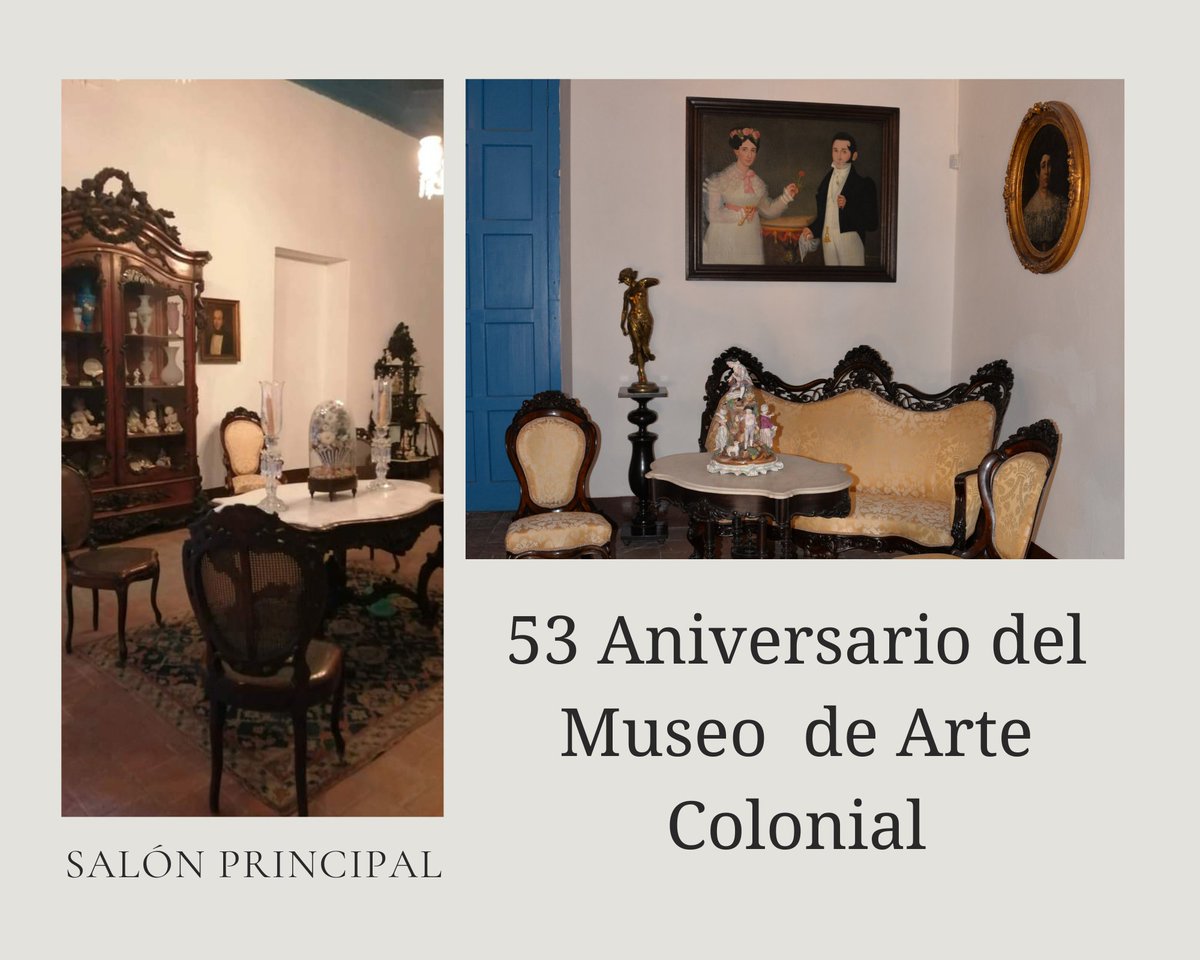 ColonialMuseos's tweet photo. En el Aniversario del Museo de Arte Colonial felicitamos a todo el equipo de trabajo y a todos los que de una forma u otra han formado parte de esta valiosa institución que por 53 años continúa preservando el Patrimonio Cultural.
#MuseosdelaCatedral
#MuseodeArteColonial https://t.co/J2yvyNFDK4