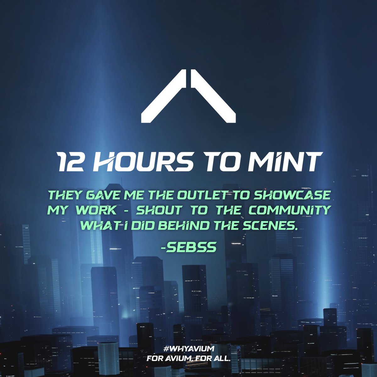 Due to the amazing response from #WhyAvium on Twitter. Avium is going to feature the community's quote throughout the day. 

We are so excited to start and we are just less than 12 hours away! 

RT