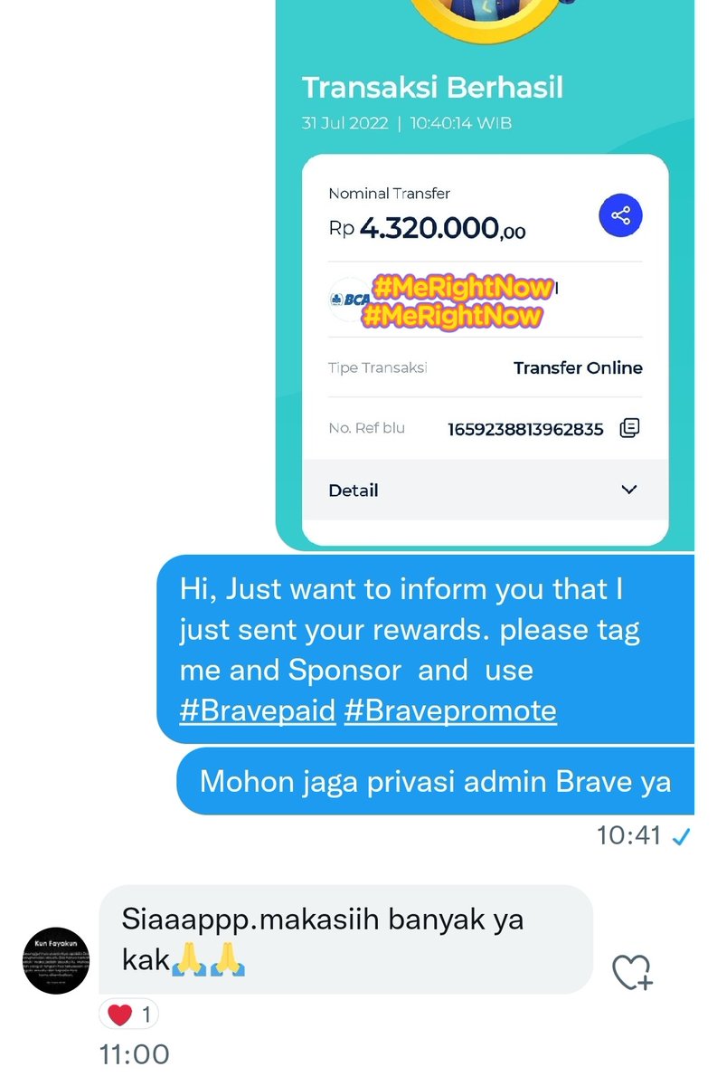 Bulls_Crypt0's tweet photo. Hi, Just want to inform you that I just sent your rewards. please tag me and Sponsor and use #Bravepaid #Bravepromote
Example 🙄 https://t.co/mZ6XX7ad2N