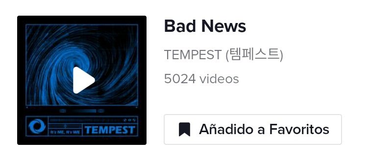 TEMPEST_Peru's tweet image. [📈 INFO]
"Bad News" de #TEMPEST sobrepasó los 5000 videos en TikTok.

Cr: TEMPEST_Charts
#템페스트 @TPST__official @TPST_twt
