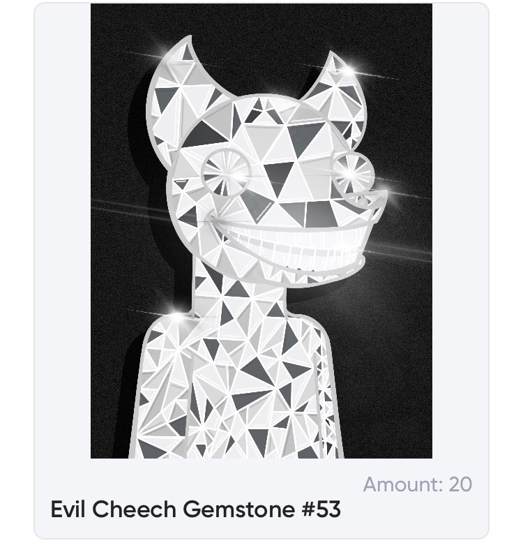 evilcheech's tweet photo. Giveaway time! Gonna raffle off 2/5 Silver Gemstone Cheeches (18 winners total) and you’ll also get 5/20 Gemstone Cheeches to share whoever. Leave a 😈 or a 🐕 your L2 if you want to be entered in raffle. Ends in 24 hours. https://t.co/9C1NcNH2vy