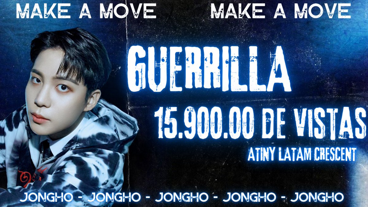 LAtinyCrescent's tweet photo. ATINYS✊

En Guerrilla superamos los 14.9M vistas🔥

📍Estamos a sólo 100k vistas de los 15M vistas

▪️La meta de hoy es 17.2M de vistas, nos quedan pocas horas para lograrlo, por favor sigamos con el Stream 🙏

#MOVEMENT #GUERRILLA 
#ATEEZ #에이티즈 @ATEEZofficial https://t.co/FOJ4kWsgAW