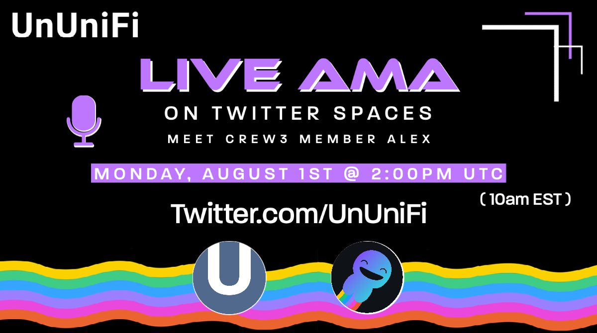 Gluon Yield Hub (fka UnUniFi) (@gluonzone) on Twitter photo Our next AMA will be hosted here on Twitter!
Featuring a special guest: <a href="/alexisaftalion/">Alexis Aftalion</a> from <a href="/crew3xyz/">Kasih Sayang</a>
Make sure to set a reminder using this link: x.com/i/spaces/1gqxv… Our next AMA will be hosted here on Twitter!
Featuring a special guest: <a href="/alexisaftalion/">Alexis Aftalion</a> from <a href="/crew3xyz/">Kasih Sayang</a>
Make sure to set a reminder using this link: x.com/i/spaces/1gqxv…