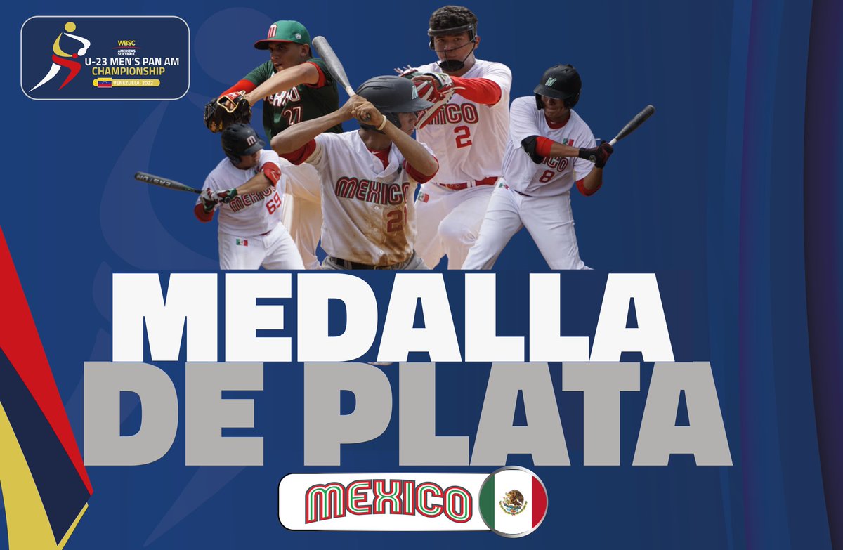 🇲🇽MEXICO🇲🇽 🥈MEDALLA DE PLATA🥈 U23 Panamericano masculino 🇻🇪SEMI FINAL #softballamericas #softballpanama