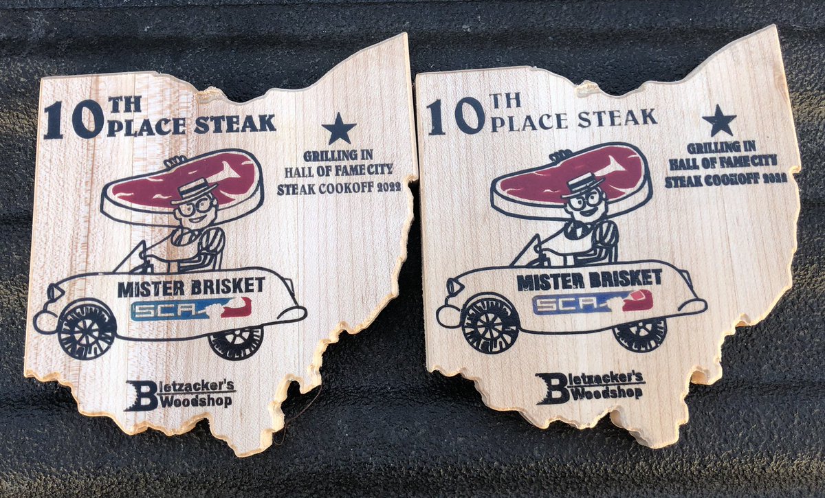 JacksSmallBatch's tweet image. 10th Place in both Steak A &amp;amp; B at Grilling In Hall of Fame City, Canton, OH. Great event by Mister Brisket! @Steakcookoffs @pkgrills @bbcharcoal #jackssmallbatchbbq