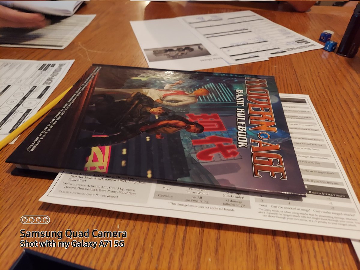 msjacciok's tweet photo. Taking a break from #DnD to start a sci-fi campaign in AGE. #TTRPGs https://t.co/fedWYRSYMt