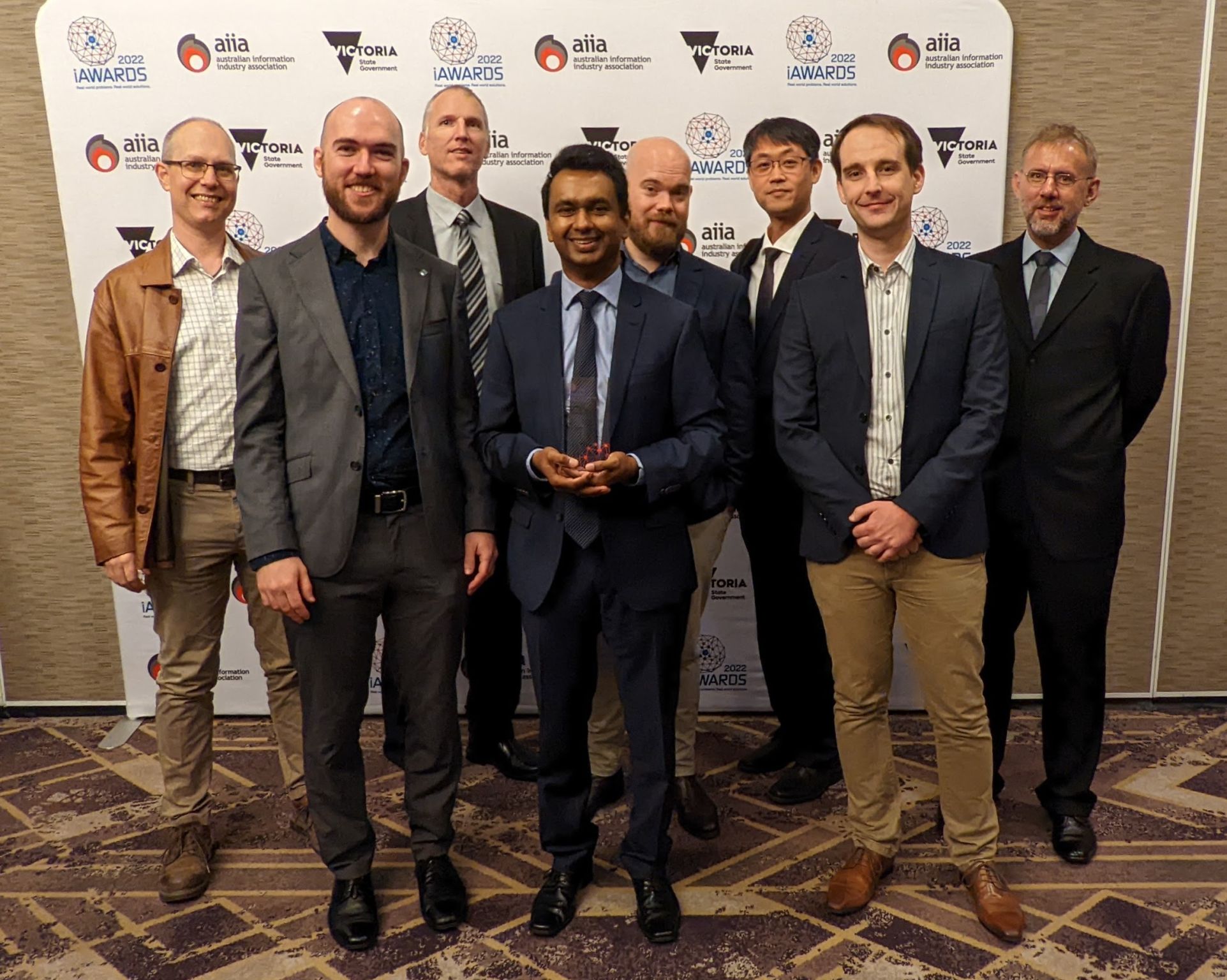 The Nav Stack team at the iAwards. 