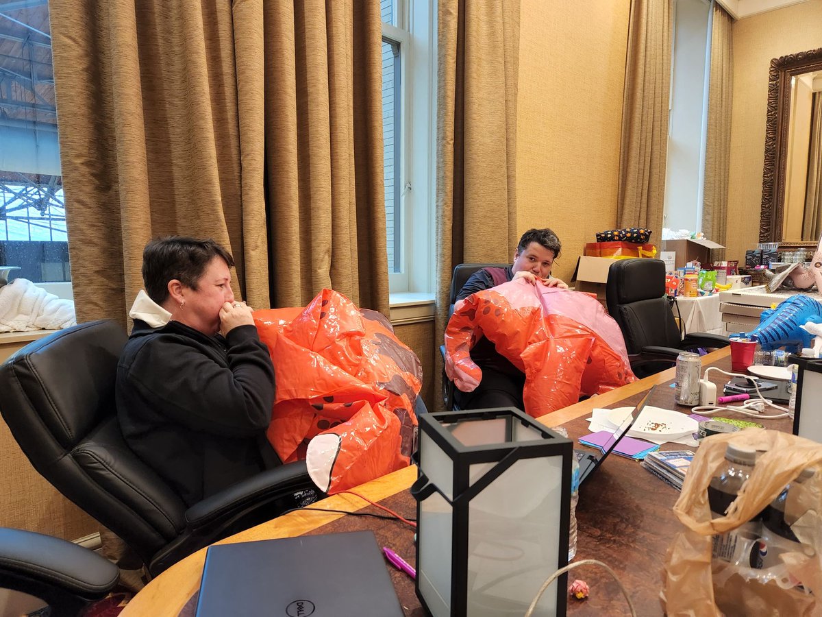 RealSkepticon's tweet image. Literally blowing life into Skeptiprom. Checkmate, atheists? #skepticon #skepticon14 #sk14