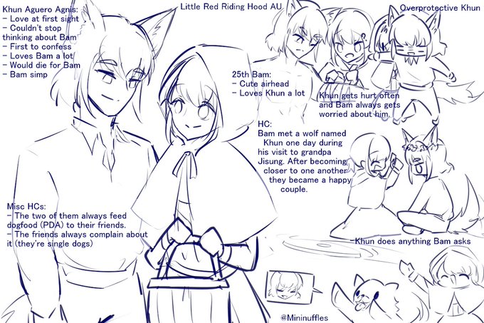 #khunbamweek2022 #Day4 : AU / Free day

Little Red Riding Hood AU with HCs plastered all over

#khunbam #TowerOfGod #신의탑 