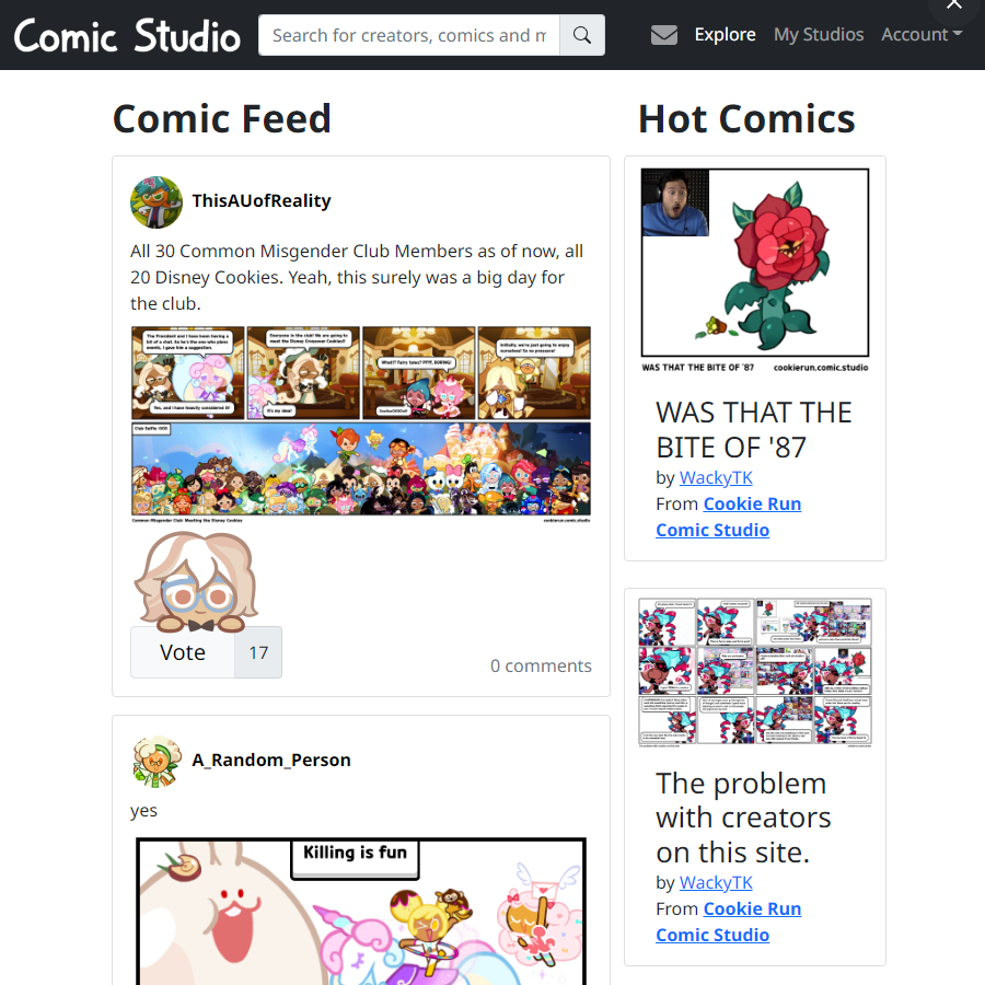 Comics with N - Comic Studio