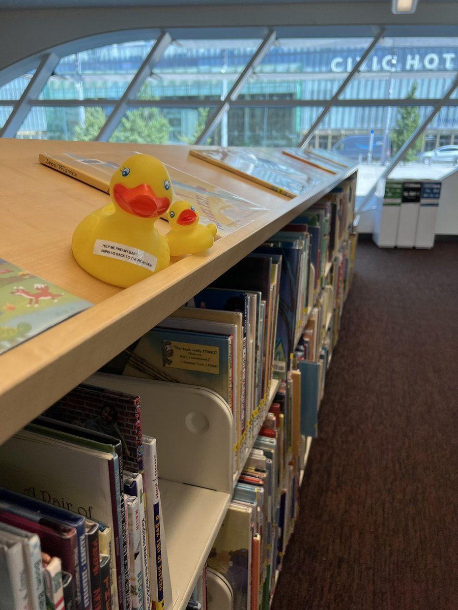 cndbassetmom's tweet photo. The #libraryducks visited the Surrey Central branch of the Surrey Public Library. They enjoyed the architecture of the large building! https://t.co/KFLBTm0Ekv