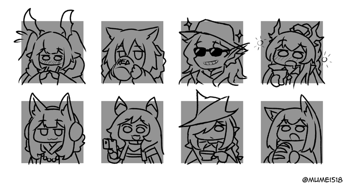 I'll draw 8 more, keep giving ideas if you can https://t.co/6O3OFeiay2 