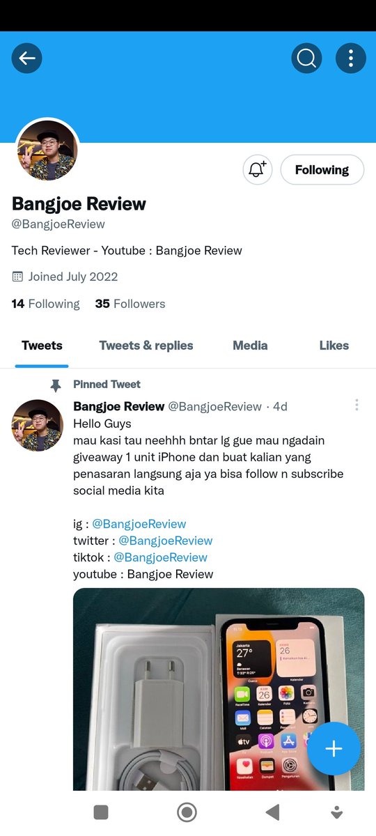 prado_raymart's tweet photo. @BangjoeReview Done! https://t.co/65OyfM5wqC