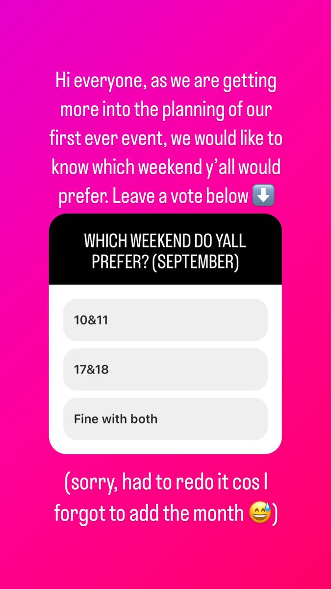 kpopartmart's tweet photo. Hi everyone! We made a poll on our ig story to check the preference for our event date.
Do leave a vote if you are interested in vendoring with us or attending the event 

https://t.co/E5seaTPnda https://t.co/nuhIj7JVAr