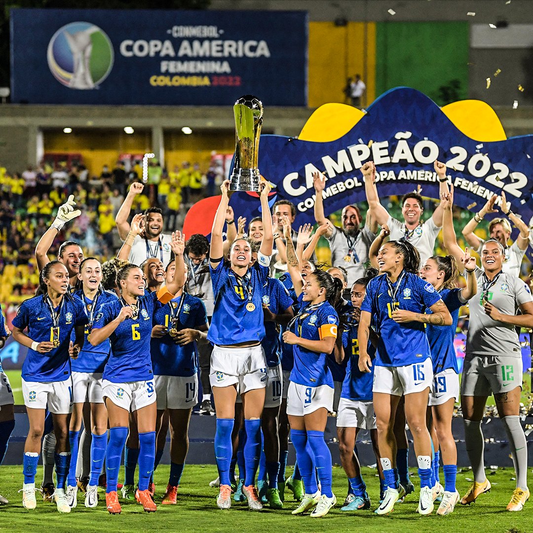 B/R Football on X: Brazil celebrate becoming champions of South America 🥳   / X