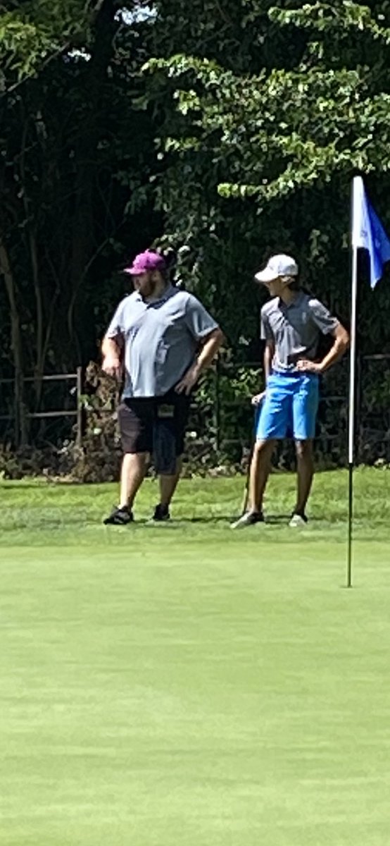 GuseTom's tweet photo. Big thanks to ⁦@webs412⁩ for taking care of his boy and caddying for Jake in the Men’s City! https://t.co/VrcwI52LFh